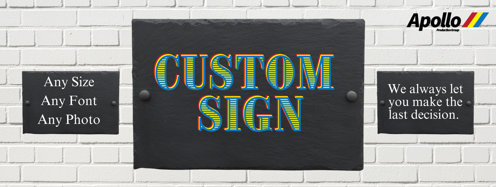 Apollo Printing Personalised Signs for Your Home or Business