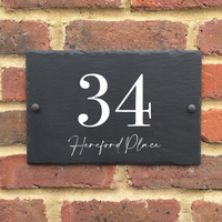 Slate House Sign - Apollo Printing