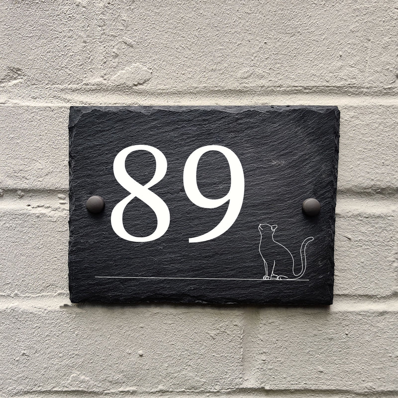 Small Line Cat Slate - Apollo Printing