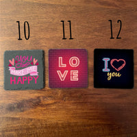 Valentine's Coaster Mix and Match 2 Coaster Set - Apollo Printing